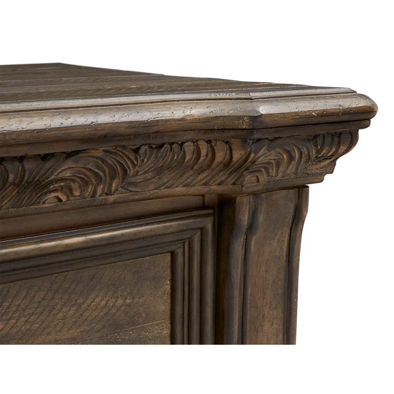Durango Willadeene Brown Drawer Dresser With Shaped Mirror