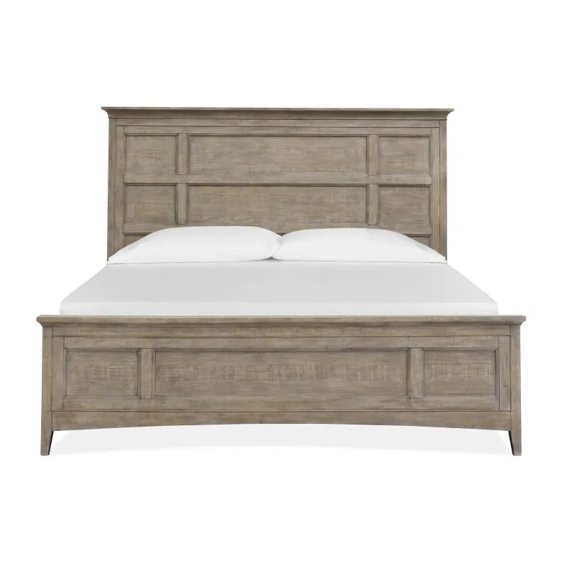 Paxton Place Wood Queen/King Panel Bed Regular Rails