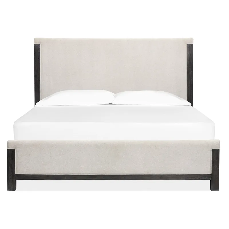 Plum Creek Ravenwood Black Queen Upholstered Panel Bed