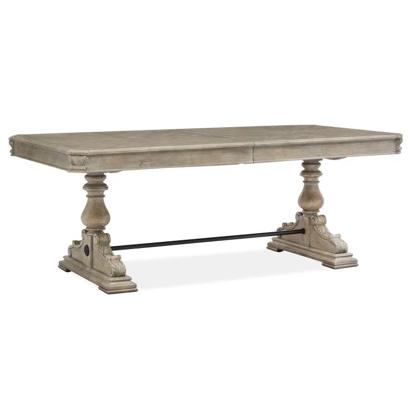 Marisol Wood Trestle Dining Table Top