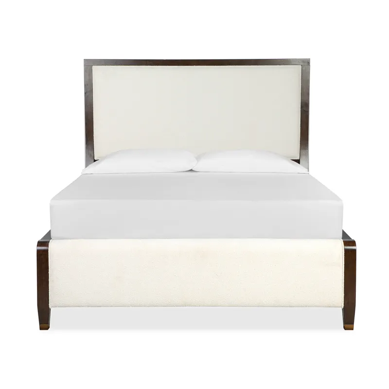Rowan Espresso Queen Upholstered Panel Bed