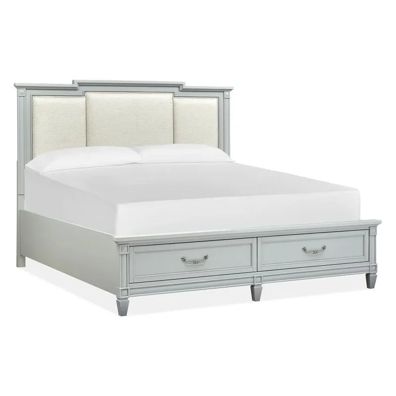 Glenbrook Queen/King Panel Bed Rails for Storage Footboard