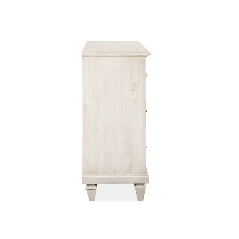 Newport Alabaster Drawer Dresser With Landscape Mirror