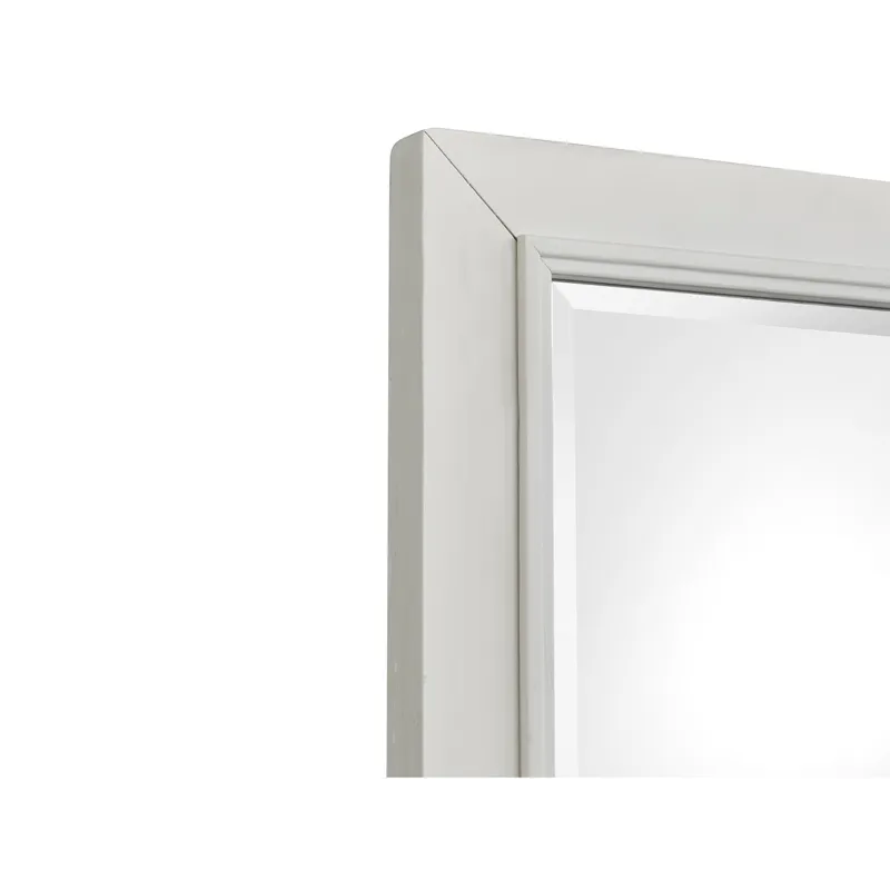Charleston White Dove White Drawer Dresser With Landscape Mirror