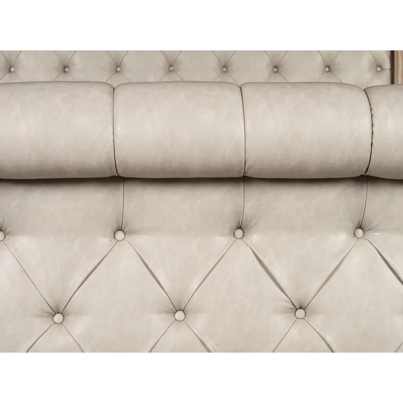 Marisol Fawn Queen Upholstered Sleigh Bed