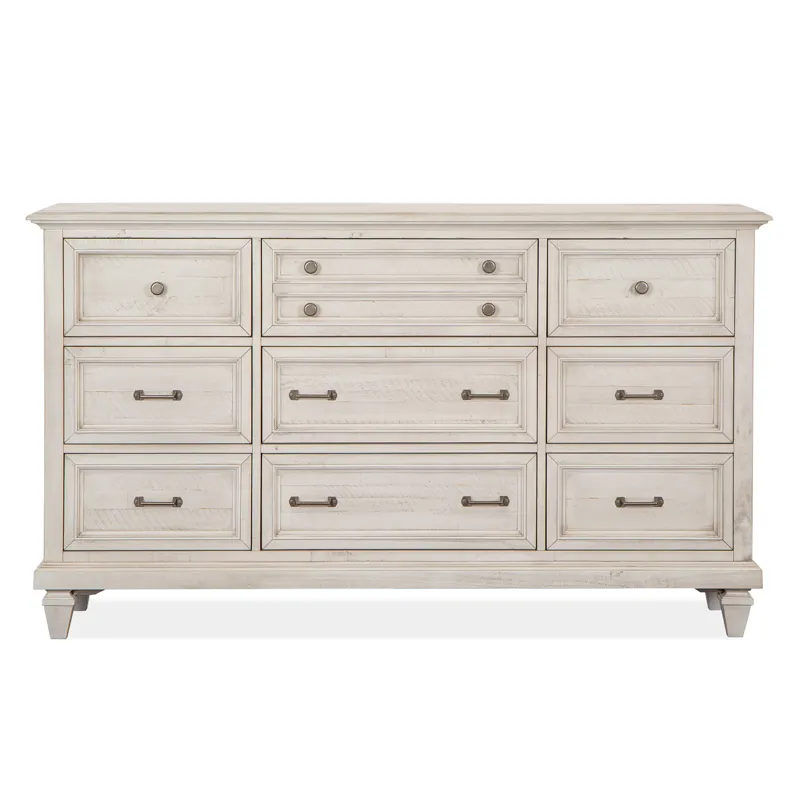 Newport Alabaster Drawer Dresser With Landscape Mirror
