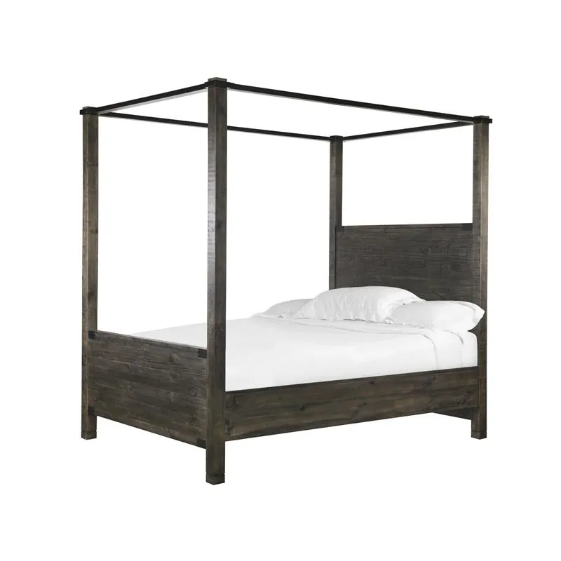 Abington Queen Poster Bed HB+FB+Short Canopies+Slats