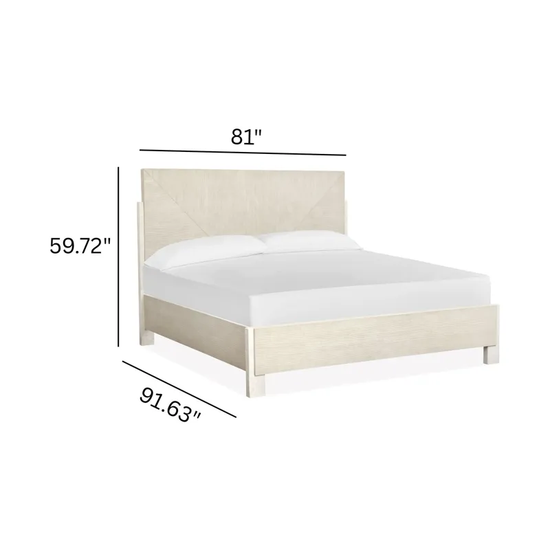 Lorelei Misty Cloud California King Panel Bed