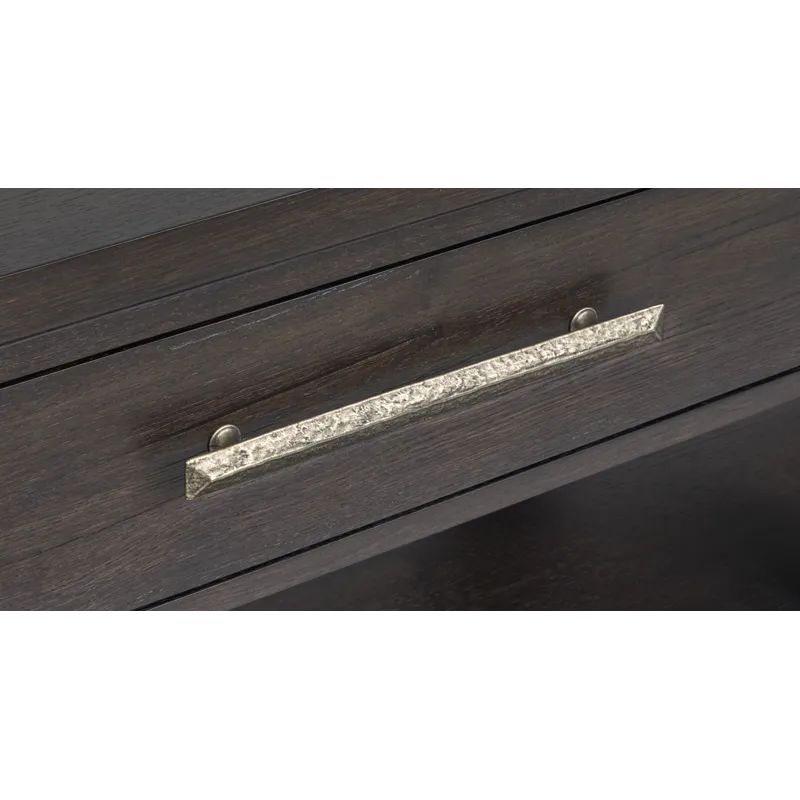 Tauren Coffee Bean Double Drawer Dresser With Shaped Mirror