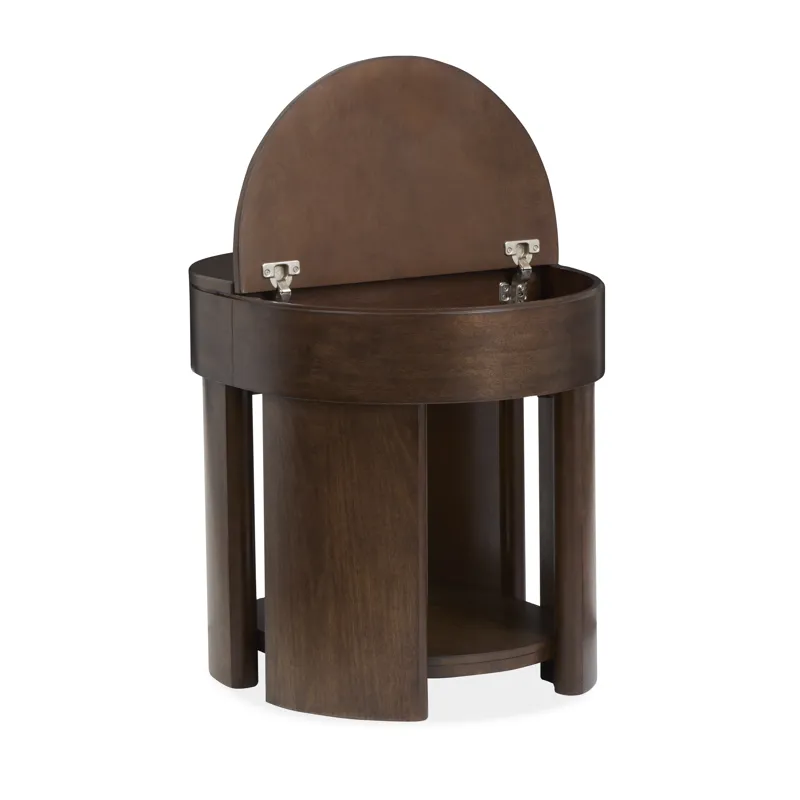 Holloway Toasted Almond Oval End Table