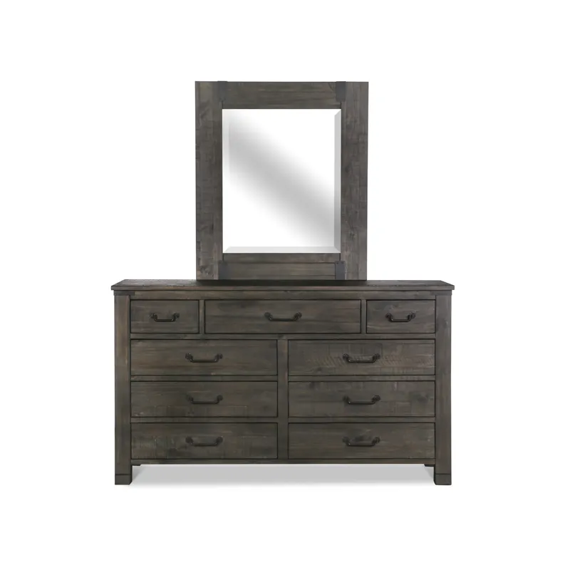 Abington Drawer Dresser with Portrait Mirror