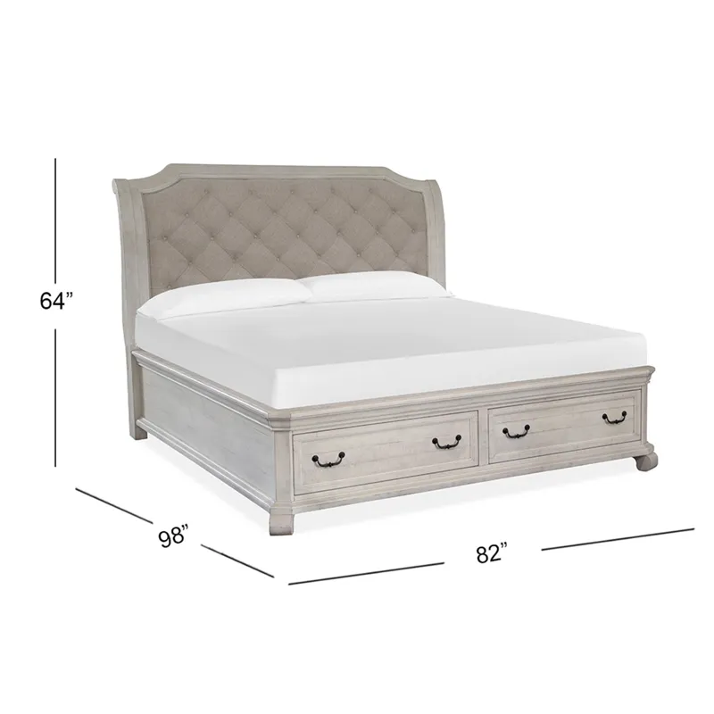 Bronwyn Complete King Sleigh Storage Bed