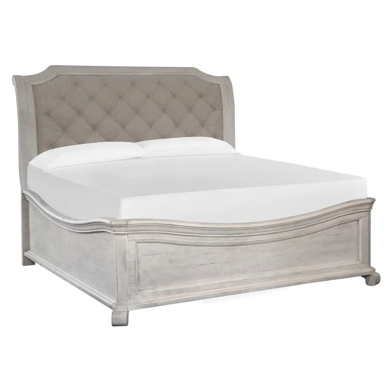 Bronwyn Complete King Sleigh Bed w/Shaped Footboard