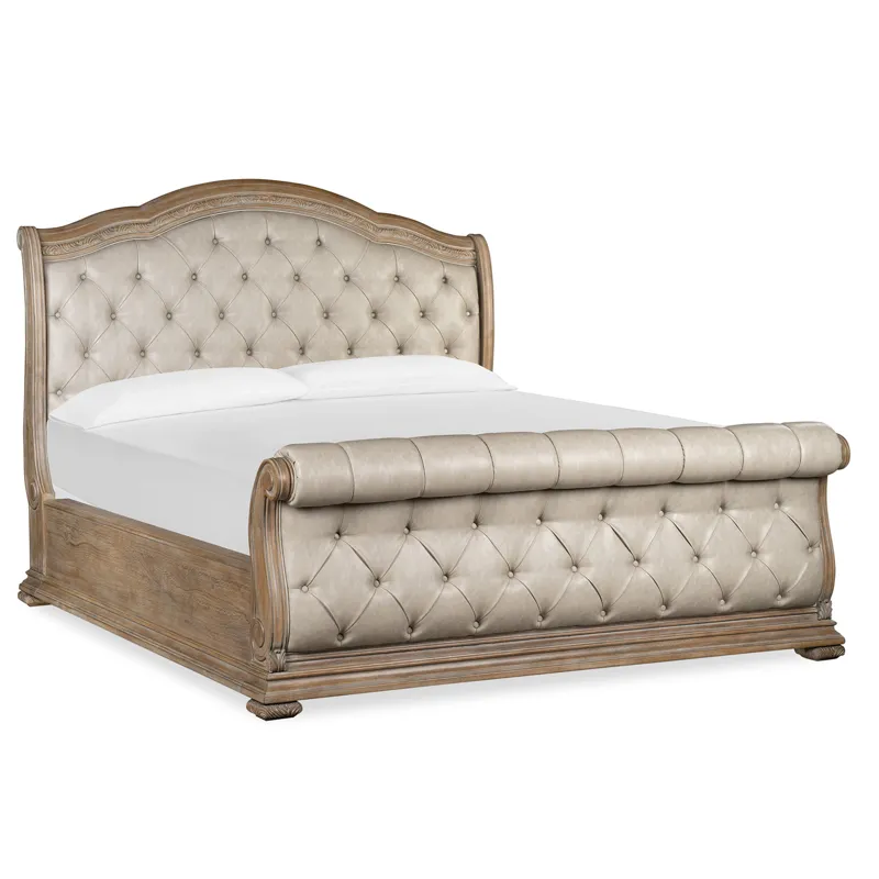 Marisol Complete King Upholstered Sleigh Bed