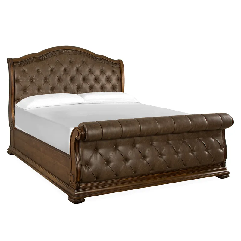 Durango Complete King Upholstered Sleigh Bed