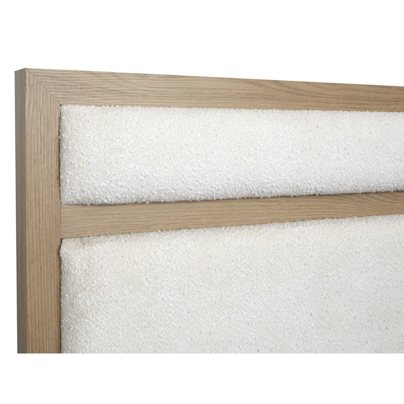 Merrifield Complete King Panel Bed w/Upholstered Headboard