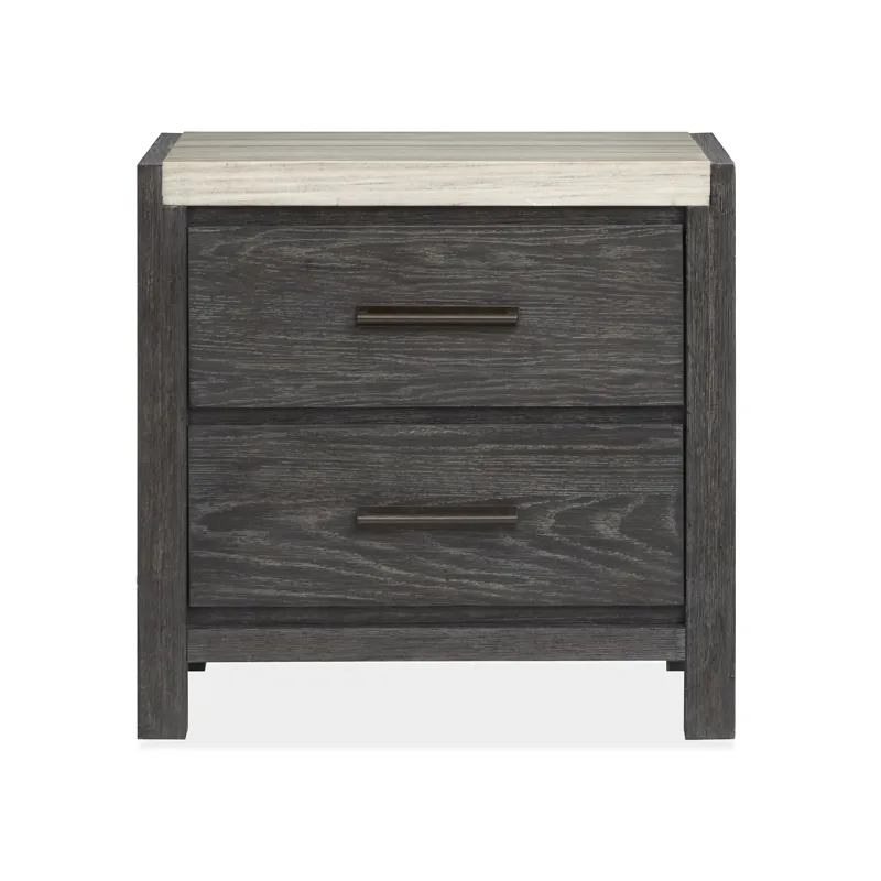 Plum Creek - Black Drawer Nightstand