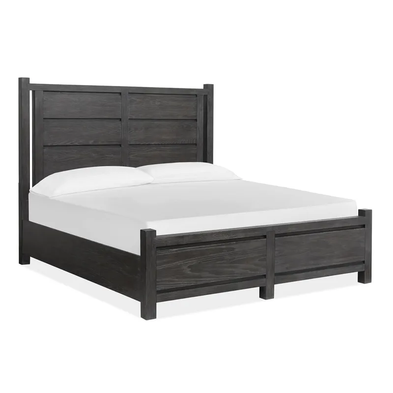 Plum Creek - Black Complete King Panel Bed