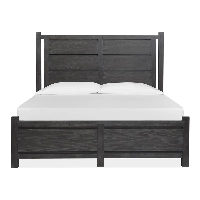 Plum Creek - Black Complete King Panel Bed
