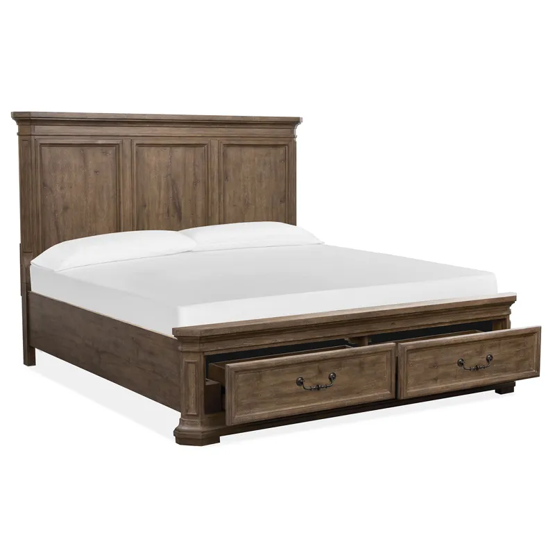 Adler Court Complete King Panel Storage Bed