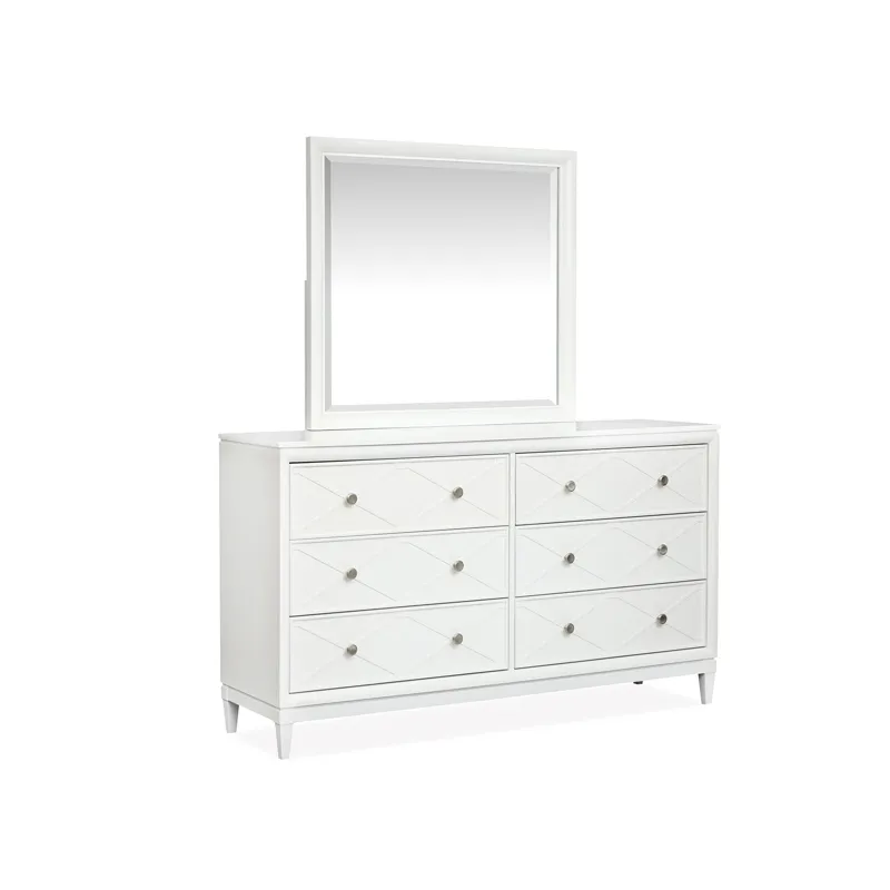 Springhouse Double Drawer Dresser with Landscape Mirror