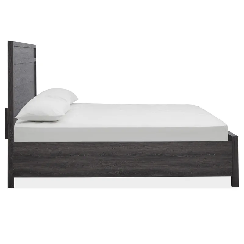 Merrifield - Black Complete King Panel Bed