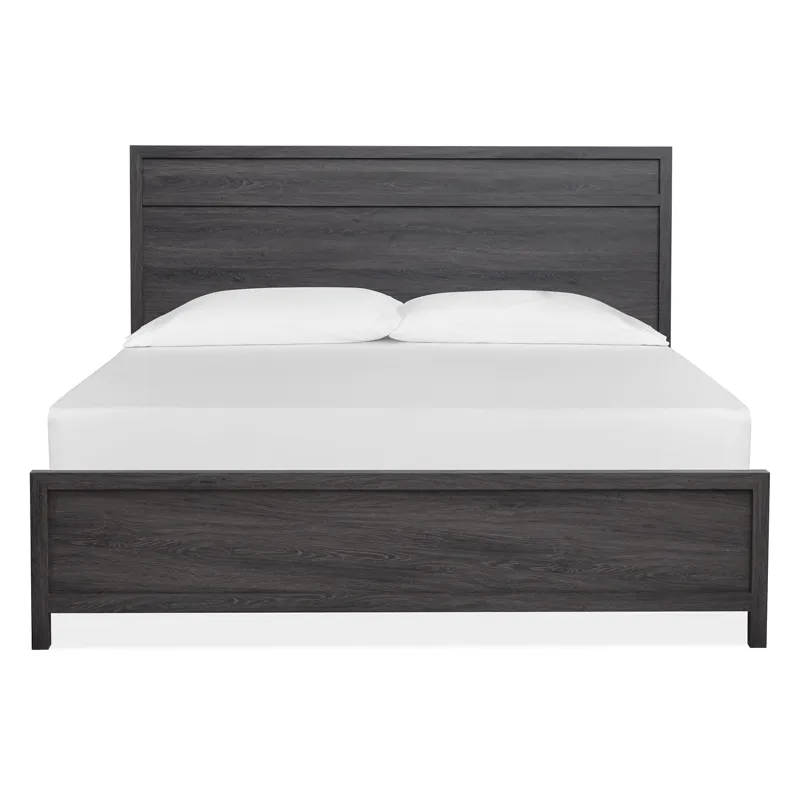 Merrifield - Black Complete King Panel Bed