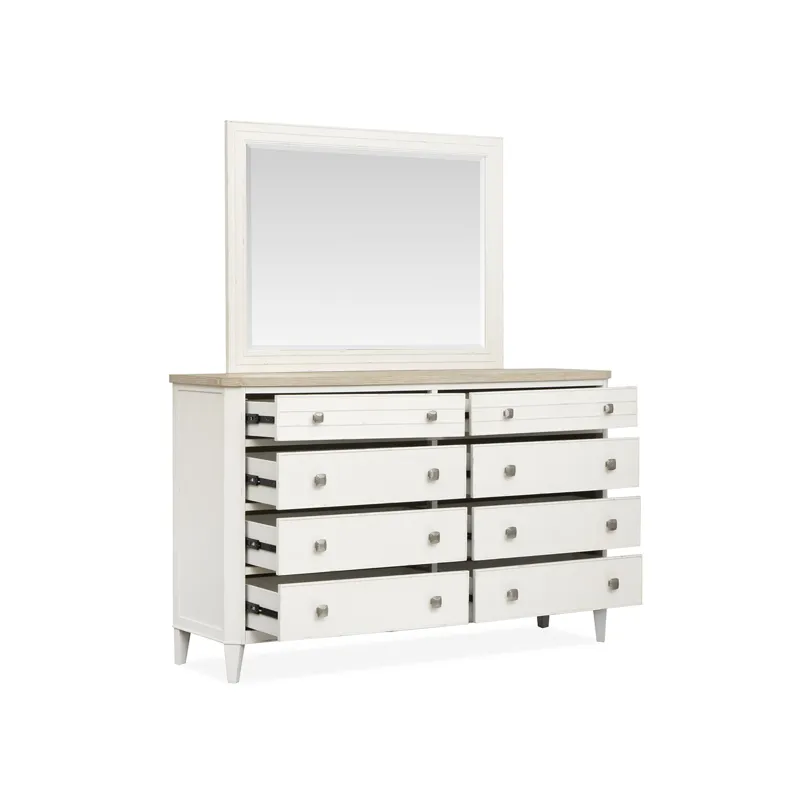 Echo Isles Double Drawer Dresser with Landscape Mirror