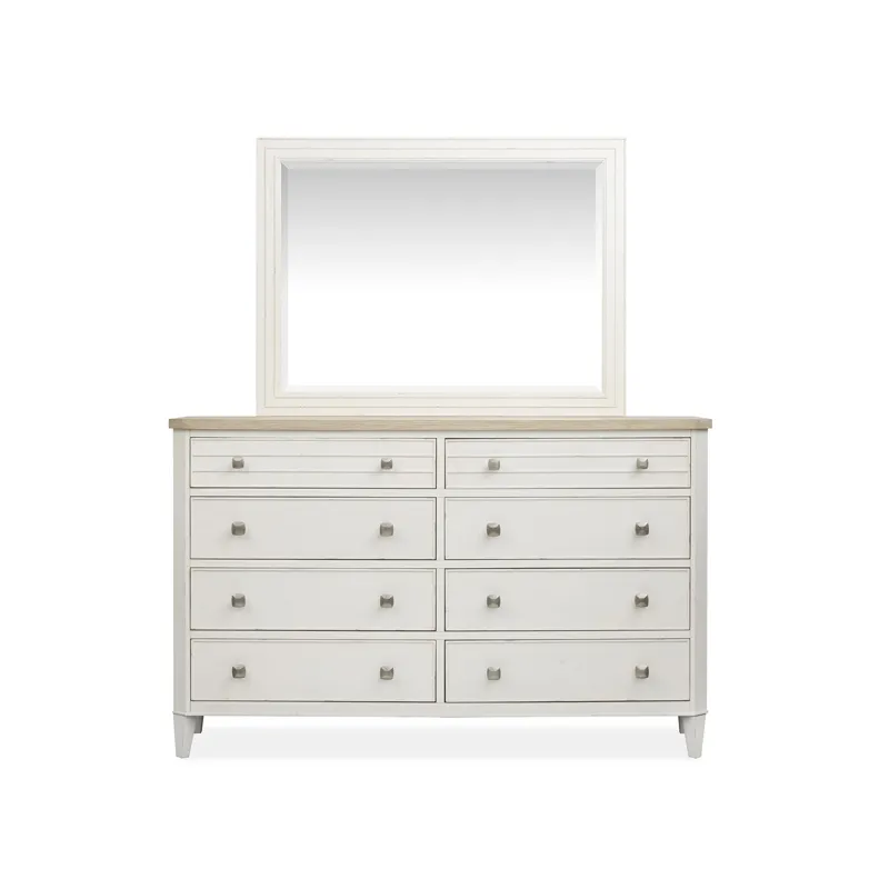 Echo Isles Double Drawer Dresser with Landscape Mirror