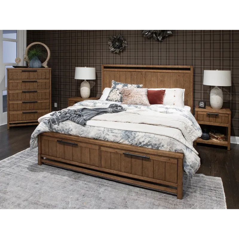 Conway Complete King Panel Storage Bed