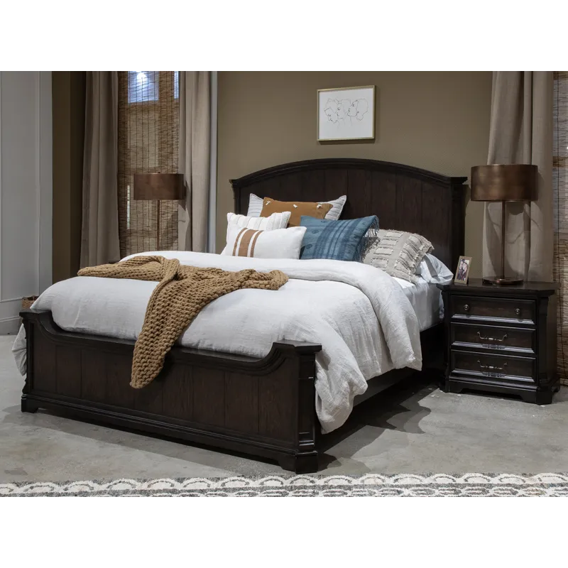Havenbrook Complete King Curved Panel Bed