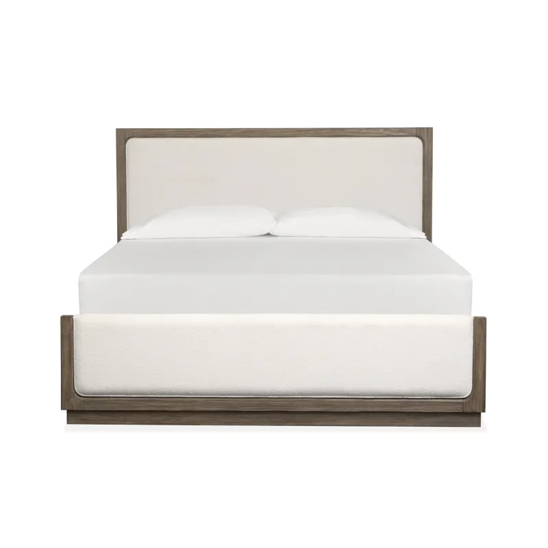 Westbourne Dark Umber Queen Upholstered Panel Bed