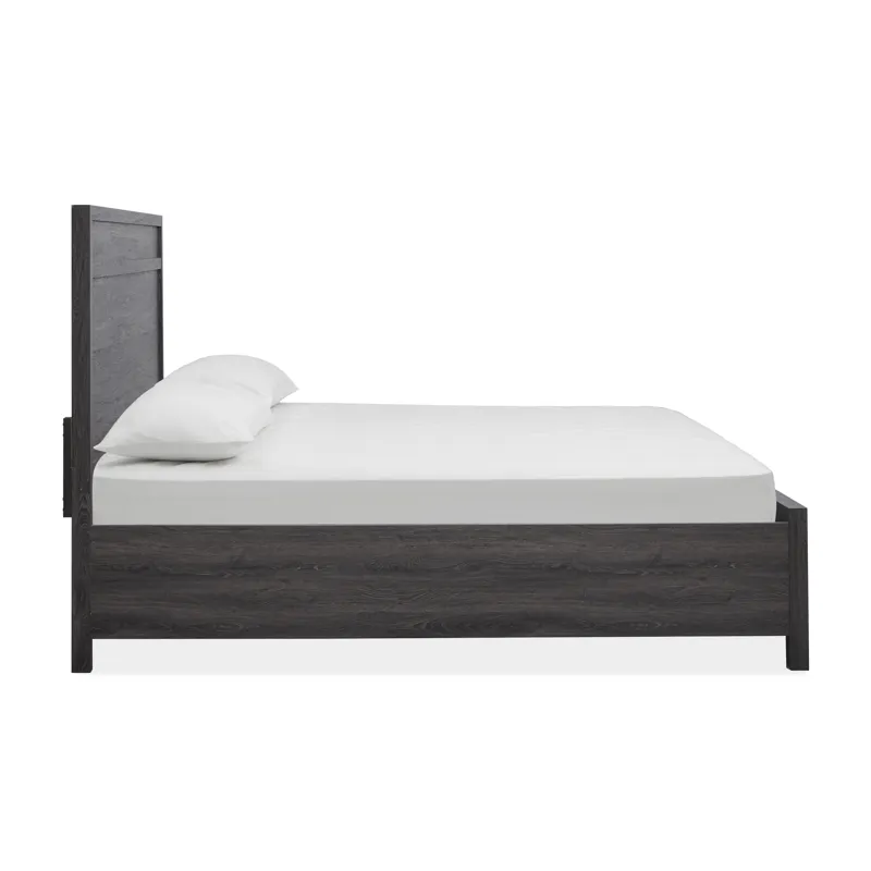 Merrifield Raisin Black Queen Panel Bed