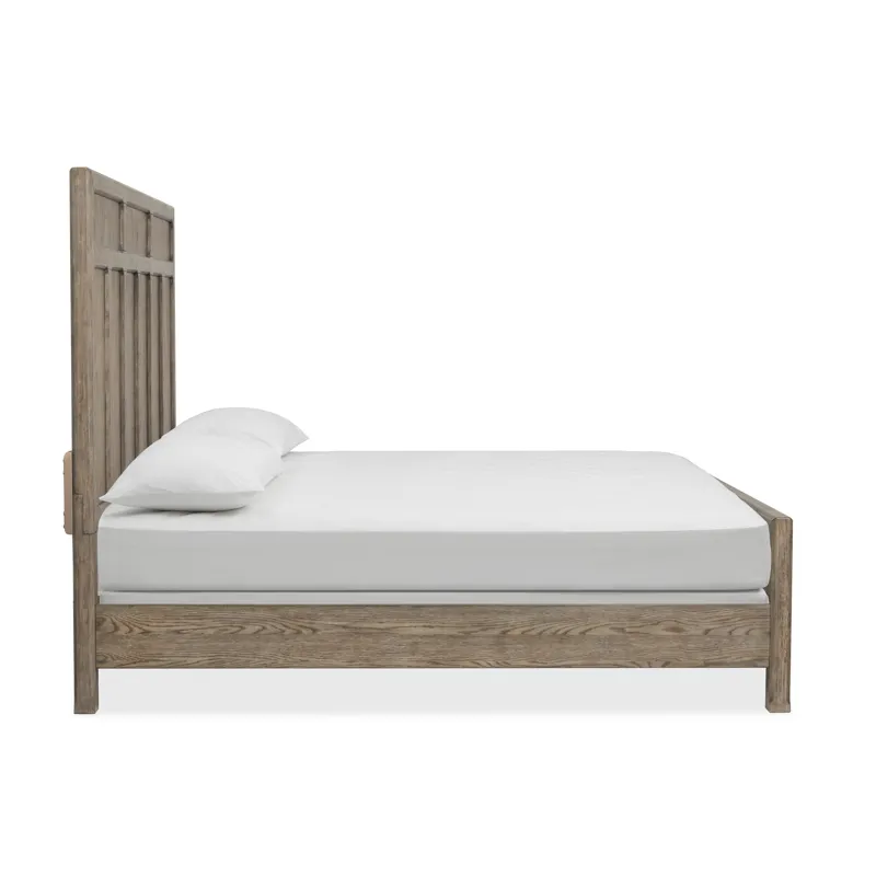 Claremont Smokey Taupe California King Panel Bed