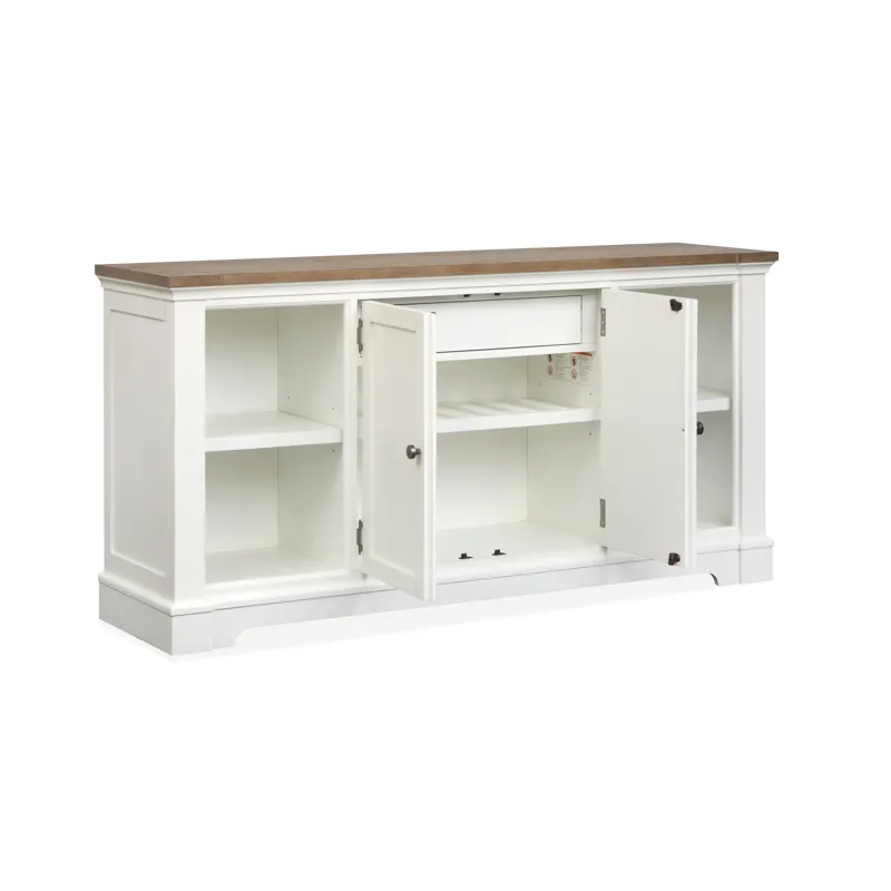 Kingston Whisper White And Cerused Nutmeg Credenza