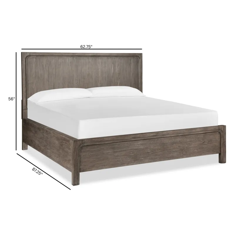 Westbourne Dark Umber Queen Panel Bed