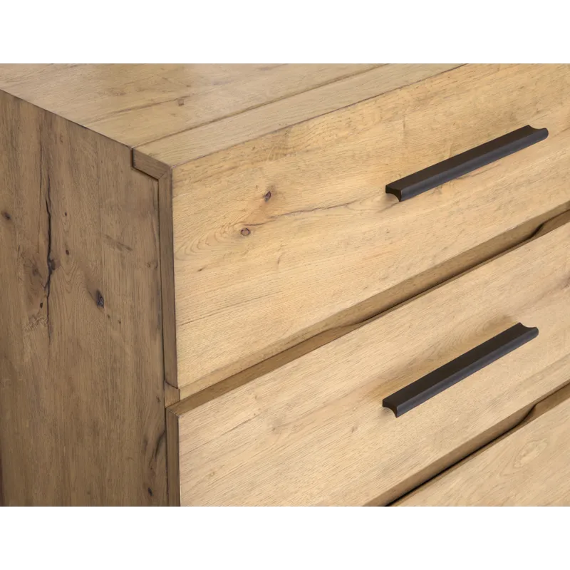 Davenport Rustic Caramel Double Drawer Dresser