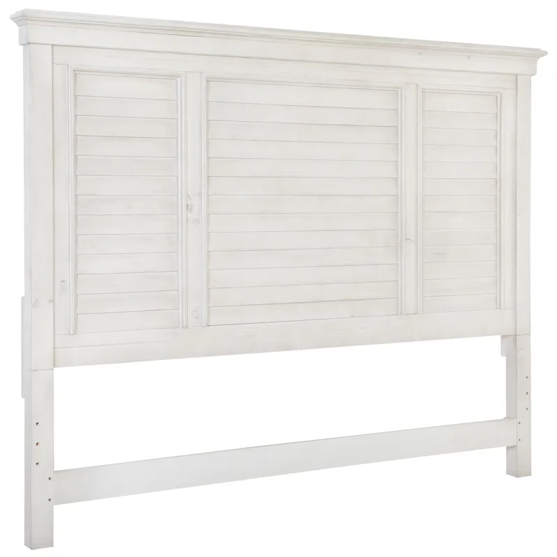 Newport Alabaster California King Shutter Panel Bed