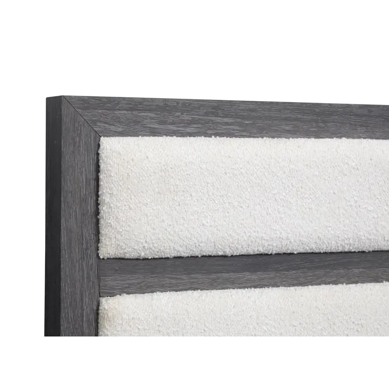 Merrifield Raisin Black Queen Upholstered Panel Bed