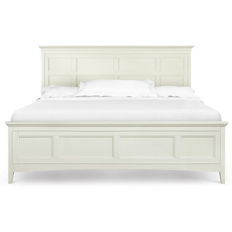 White Queen Magnussen Kentwood Complete Panel Bed with storage rails White Queen Magnussen Kentwood Complete Panel Bed with storage rails
