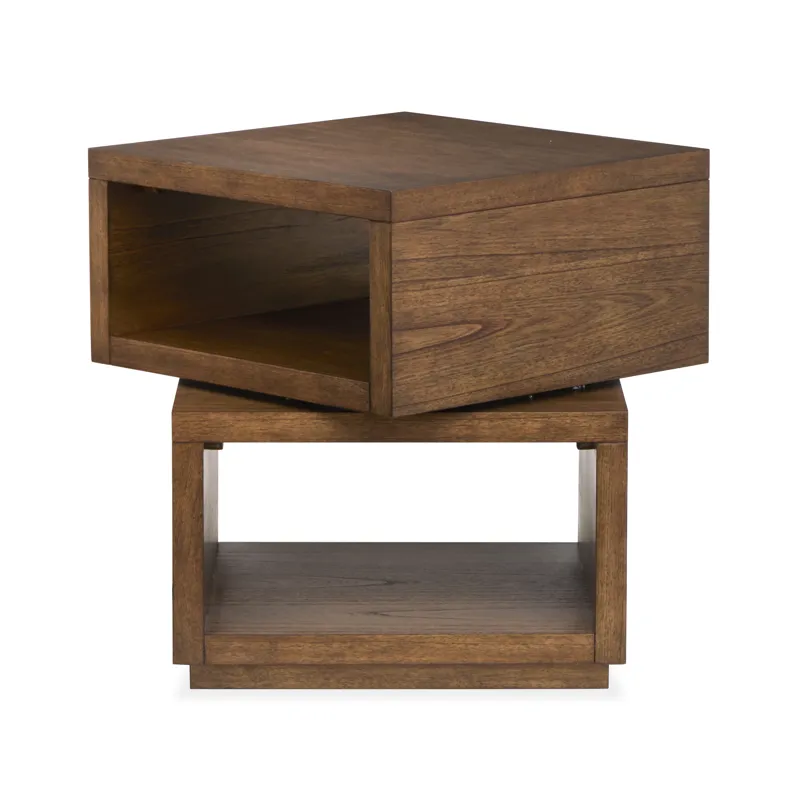 Newton Cinnamon Square End Table