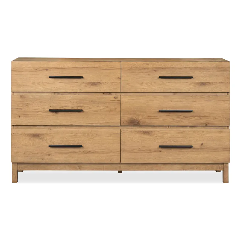Davenport Rustic Caramel Double Drawer Dresser