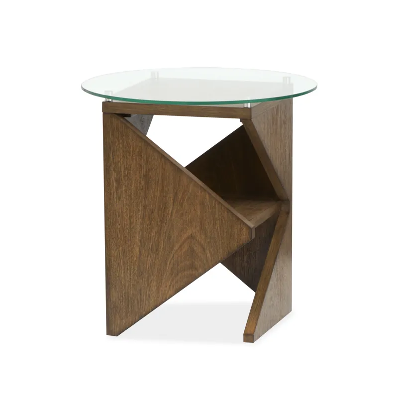 Vector Russet Round Accent Table