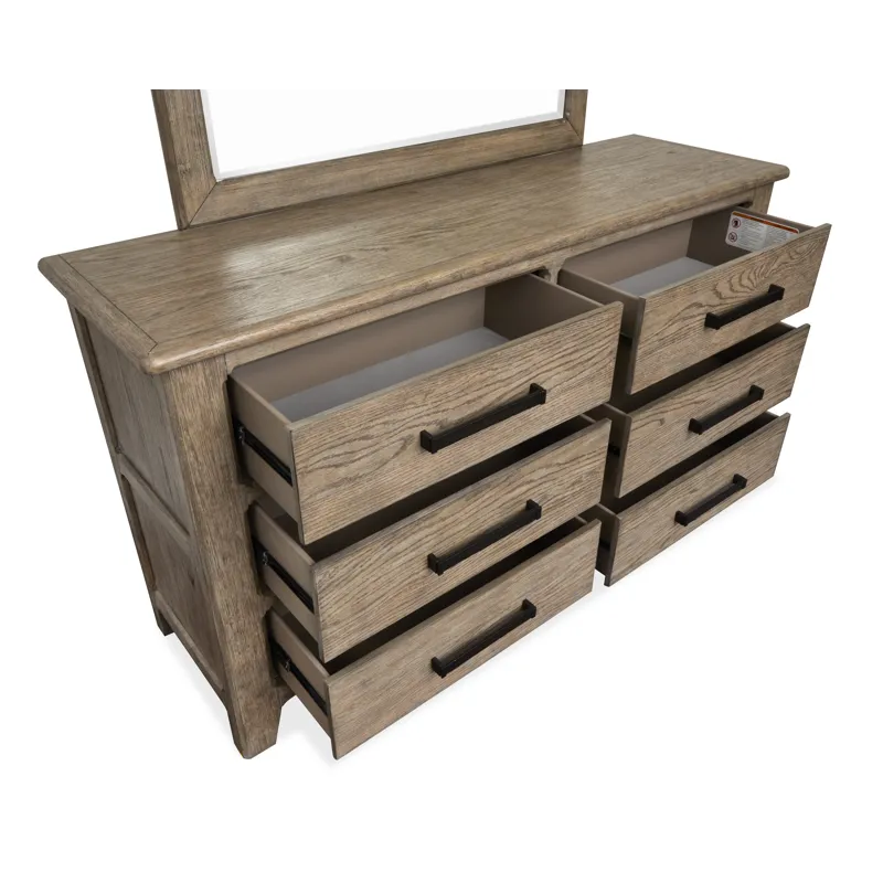 Claremont Smokey Taupe Double Drawer Dresser