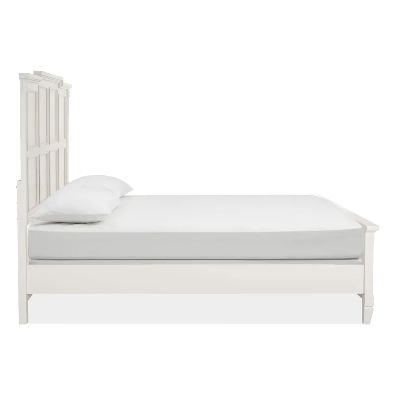 Willowbrook Egg Shell White California King Panel Bed