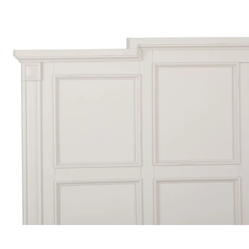 Willowbrook Egg Shell White California King Panel Bed