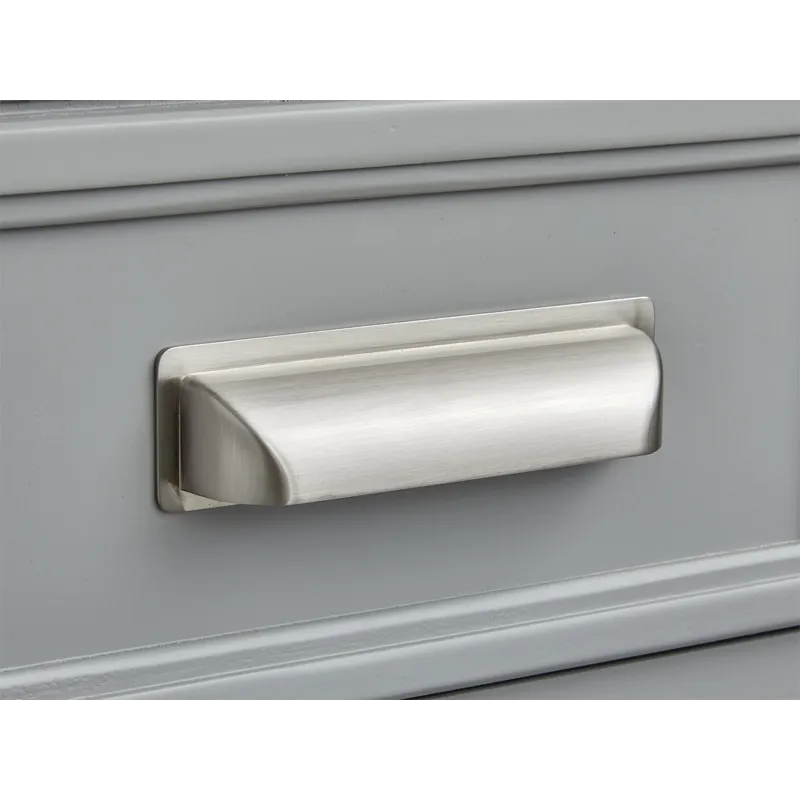 Charleston Harbor Gray Grey Drawer Dresser With Landscape Mirror
