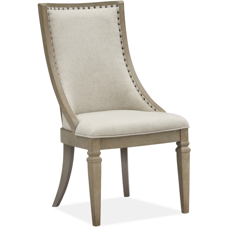 Lancaster Wood Dining Arm Chair w/Upholstered Seat & Back (2/ctn) KD
