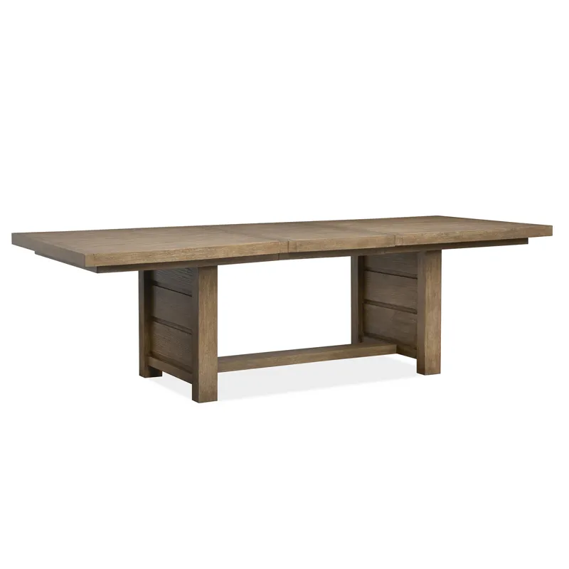 Plum Creek - LT. Brown Trestle Dining Table