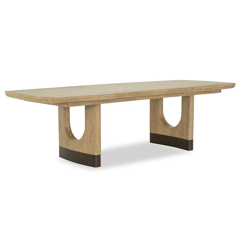 Tristan - LT. Brown Trestle Dining Table